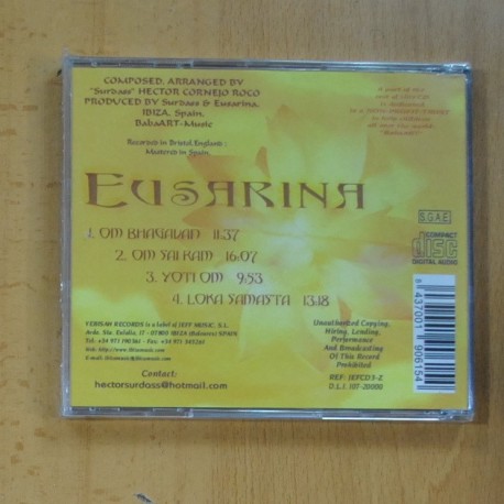 VARIOS - EUSARINA OM SAI RAM - CD