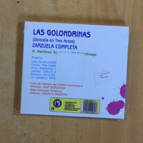 G MARTINEZ SIERRA / J M USANDIZAS - LAS GOLONDRINAS - CD