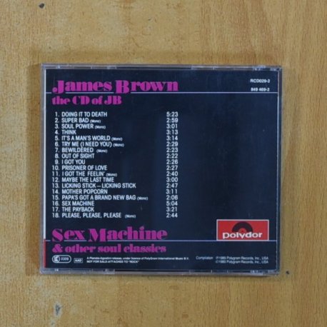 JAMES BROWN - SEX MACHINE & OTHER SOUL CLASSICS - CD