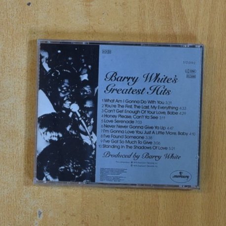 BARRY WHITE - GREATEST HITS - CD