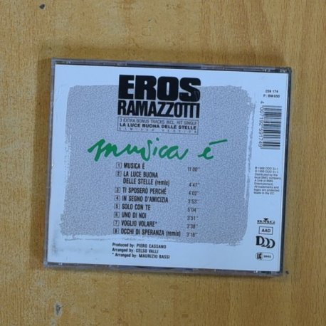 EROS RAMAZZOTTI - MUSICA E - CD
