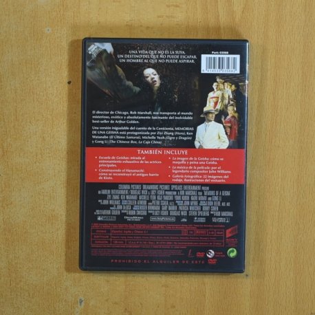 MEMORIAS DE UNA GEISHA - DVD
