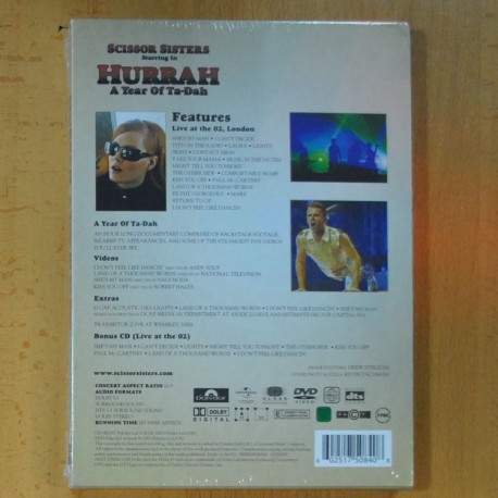 SCISSOR SISTERS - HURRAH A YEAR OF TA DAH - DVD
