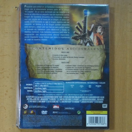ERAGON - EDICON ESPECIAL - 2 DVD