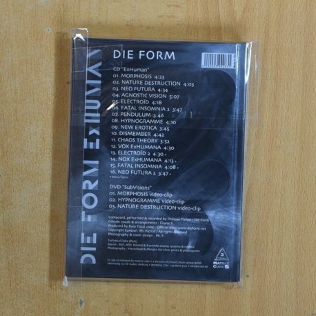 DIE FORM - EXHUMAN - CD + DVD