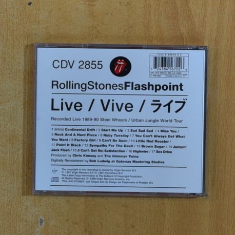 THE ROLLING STONES - FLASHPOINT - CD