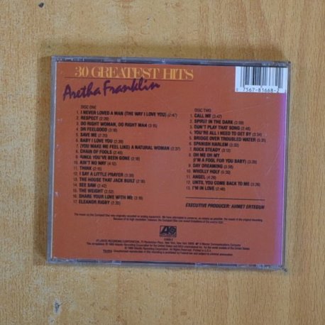 ARETHA FRANKLIN - 20 GREATEST HITS - CD