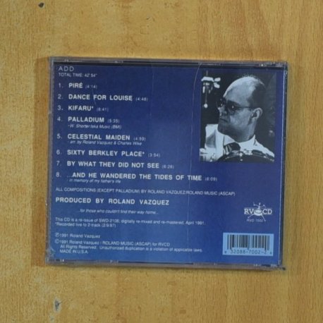 ROLAND VAZQUEZ - THE TIDES OF TIME - CD