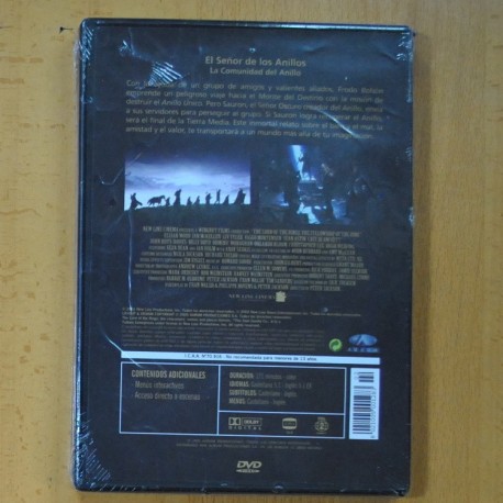 EL SEÑOR DE LOS ANILLOS LA COMUNIDAD DEL ANILLO - DVD