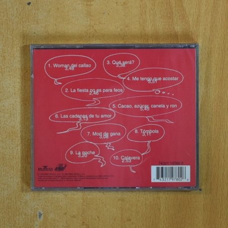 CHOCOLATE - LA FIESTA NO ES PARA FEOS - CD