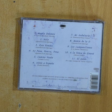 ALBERT HAMMOND - COPLAS AND SONGS - CD