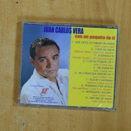 JUAN CARLOS VERA - CON UN POQUITO DE TI - CD