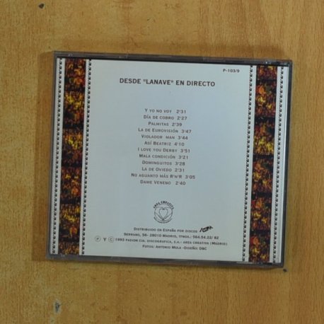 TRANQUILITOS - EN LA MISMA PIEDRA - CD