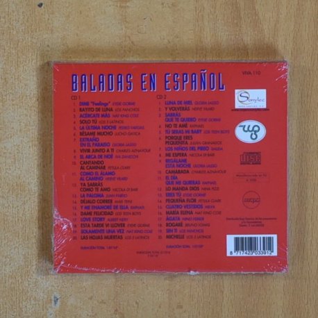 VARIOS - BALADAS EN ESPAÑOL - CD