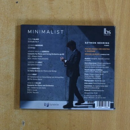 SZYMON NEHRING - MINIMALIST - CD