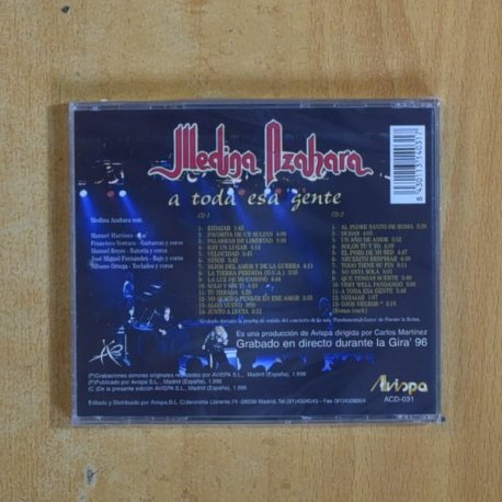 MEDINA AZAHARA - A TODA ESA GENTE - CD