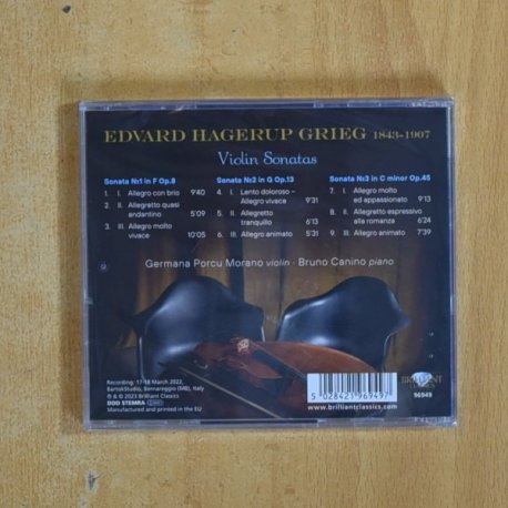 GRIEG - VIOLIN SONATAS - CD