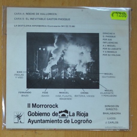 LA DESTILERIA HIPERBOREA - NOCHE DE HALLOWEEN / EL INEVITABLE GASTON PHOEBUS - SINGLE