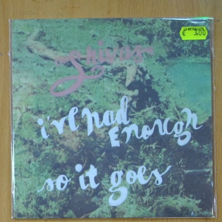 THE SHIVAS - IVE´HAD ENOUGHT / SO IT GOES - SINGLE