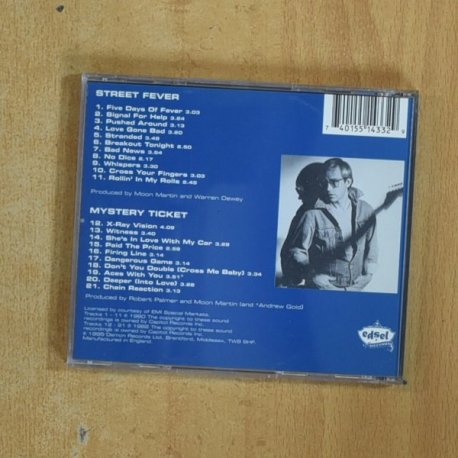 MOON MARTIN - STREET FEVER / MYSTERY TICKET - CD