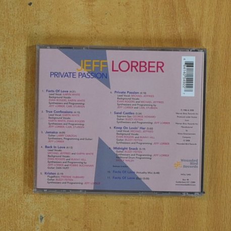 JEFF LORBER - PRIVATE PASSION - CD