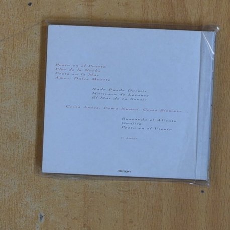 VICENTE AMIGO -POETA - CD