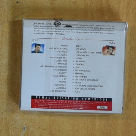 JACQUES BREL - VOL 1 / VOL 2 - CD