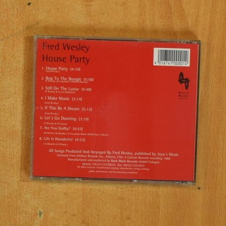 FRED WESLEY - HOUSE PARTY - CD