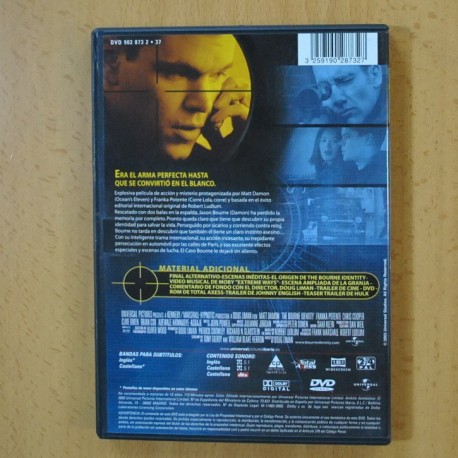 THE BOURNE IDENTITY - EL CASO BOURNE - DVD