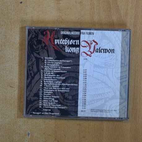 GEIR BOHREN / BENT ASERUD - KVITEBJORN KONG VALEMON - CD