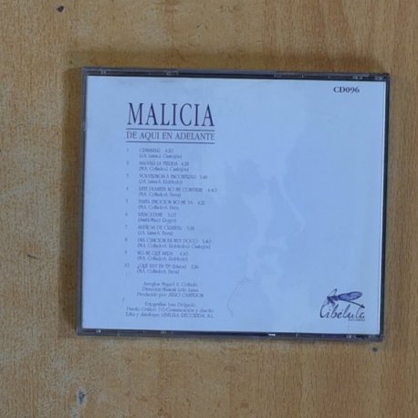 MALICIA - DE AQUI EN ADELANTE - CD