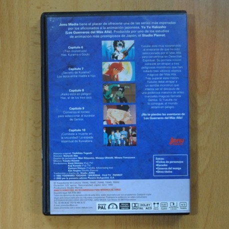 YU YU HAKUSHO CAPITULOS 6 A 10 - DVD