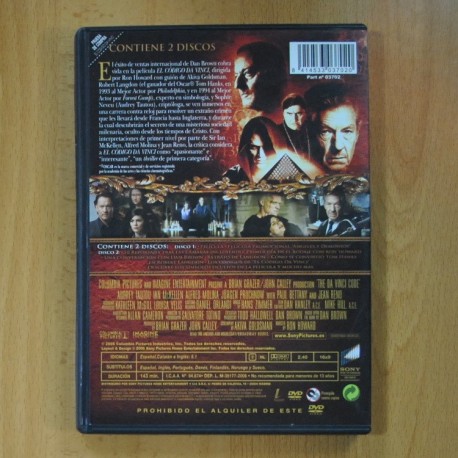 EL CODIGO DA VINCI - DVD