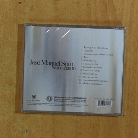 JOSE MANUEL SOTO - SOLO FALTAS TU - CD