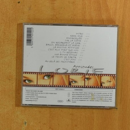 LORIE - ATTITUDES - CD