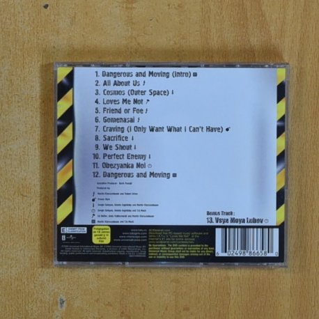 TATU - DANGEROUS AND MOVING - CD