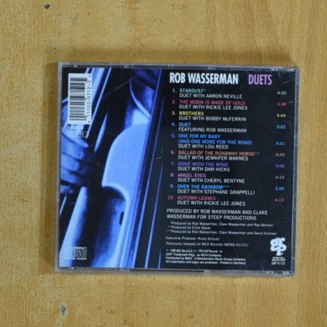 ROB WASSERMAN - DUETS - CD