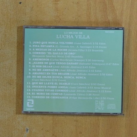 LUCHA VILLA - LO MEJOR DE LUCHA VILLA - CD