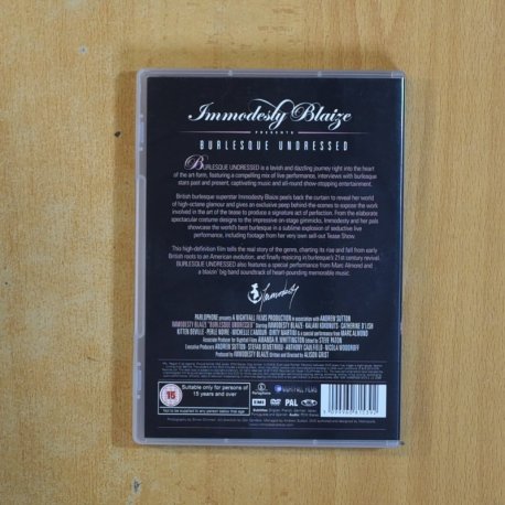 IMMODESTY BLAIZE BURLESQUE UNDRESSED - DVD
