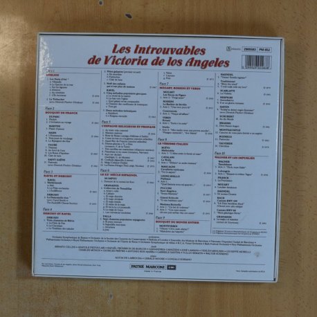 VICTORIA DE LOS ANGELES - LES INTROUVABLES - BOX 5 LP + LIBRETO