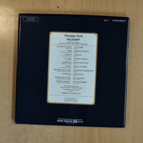 VERDI - FALSTAFF - BOX 2 LP + LIBRETO