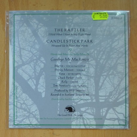 GOOBYE MR MACKENZIE - THE RATTLER / CANDLESTICK PARK - SINGLE