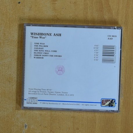 WISHBONE ASH - TIME WAS - CD