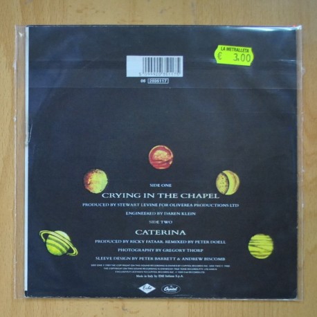 PETER BLAKELEY - CRYING IN THE CHAPEL / CATERINA - SINGLE