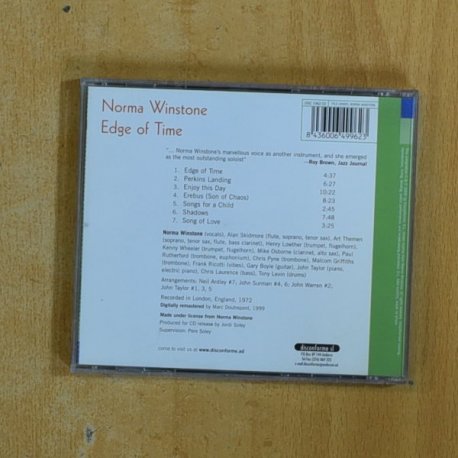 NORMA WINSTONE - EDGE OF TIME - CD