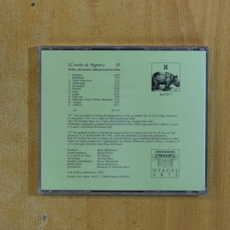 HYATOPIA - EL SUEÑO DE HYPARCO - CD