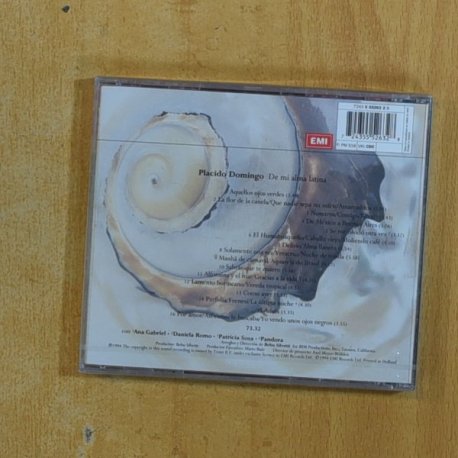 PLACIDO DOMINGO - DE MI ALMA LATINA - CD