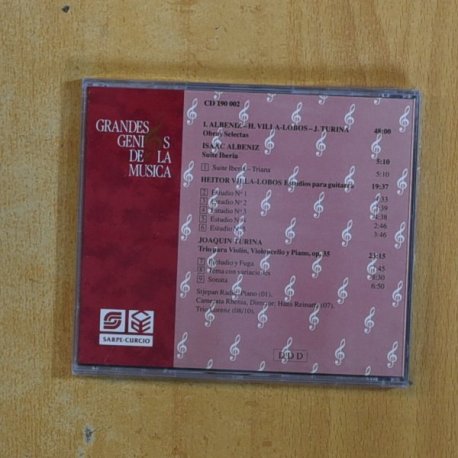 VARIOS - ALBENIZ / VILLA LOBOS / TURINA GRANDES GENIOS DE LA MUSICA - CD