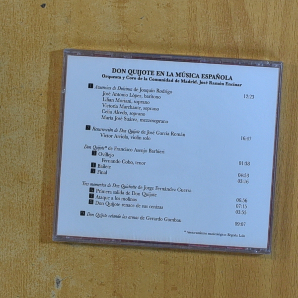 VARIOS - DON QUIJOTE EN LA MUSICA ESPAÑOLA - CD