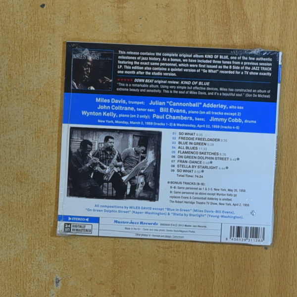 MILES DAVIS - KIND OF BLUE - CD